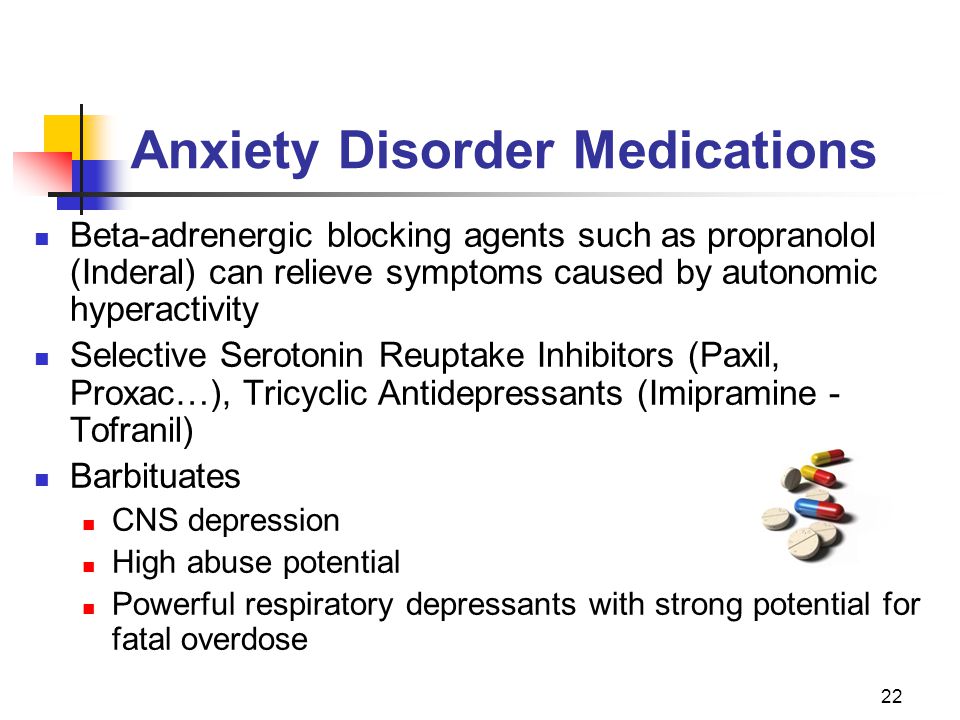 propranolol for general anxiety disorder